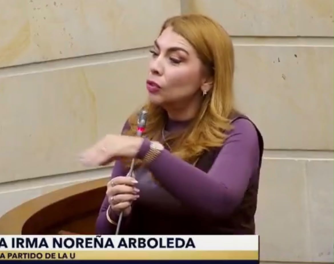 La senadora risaraldense María Irma Noreña se opuso a que el caricaturista Matador interviniera en la plenaria.